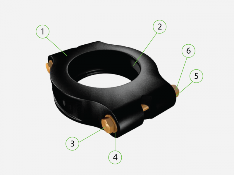 T210760-4”-Rolled-groove-clamp-(Aluminium)